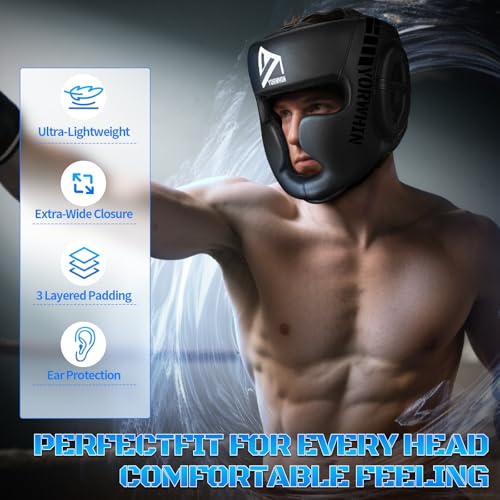 Kids Youth Boxing Headgear Large Shock-Absorbing MMA Sparring Gear