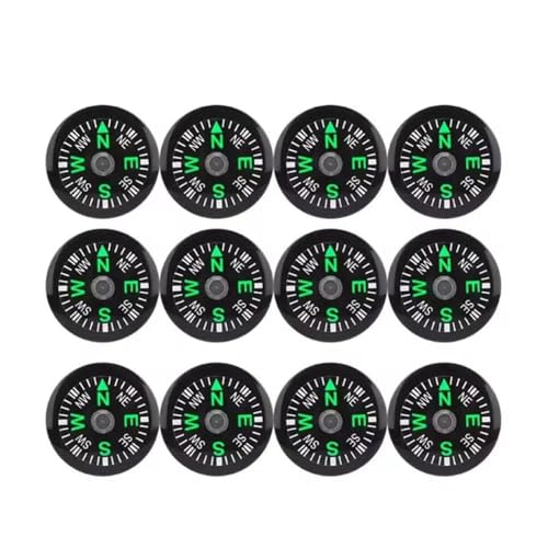 50 Pieces Mini Compass Small Button for Kids 20mm Bulk Hiking Liquid Filled Survival Set Camping Boating Touring Backpacking Outdoor Activities