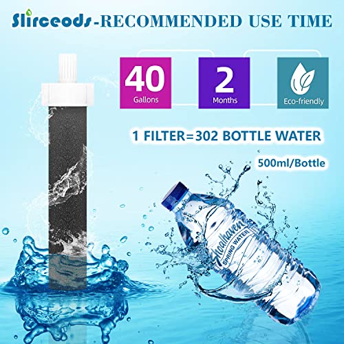 Water Filter BPA Free for Brita Water Bottle - 10 Pack Replacement Filter