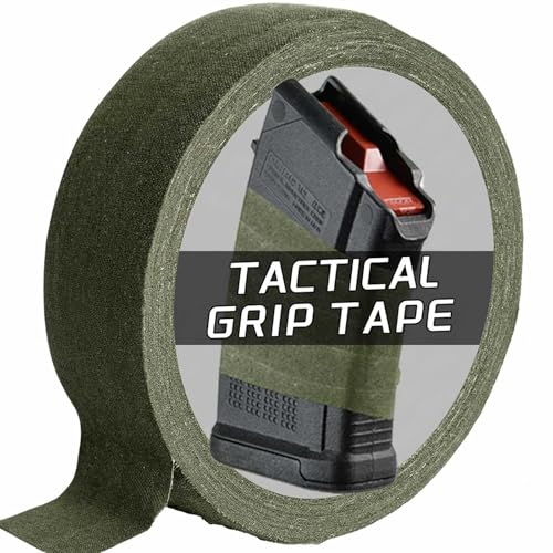 OD Green Tactical Grip Tape 1 Inch x 27.34 Yards Multipurpose Wrap for Guns & Sports