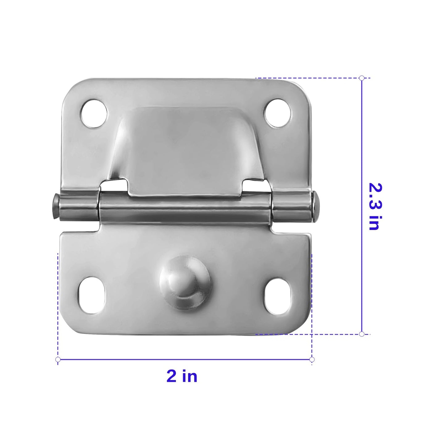 4 Pack Cooler Stainless Steel Hinges Accessories, with 16 Screw Sets, Coolers Replacement Fit for 5235, 5250, 5286b, 6262, 6270