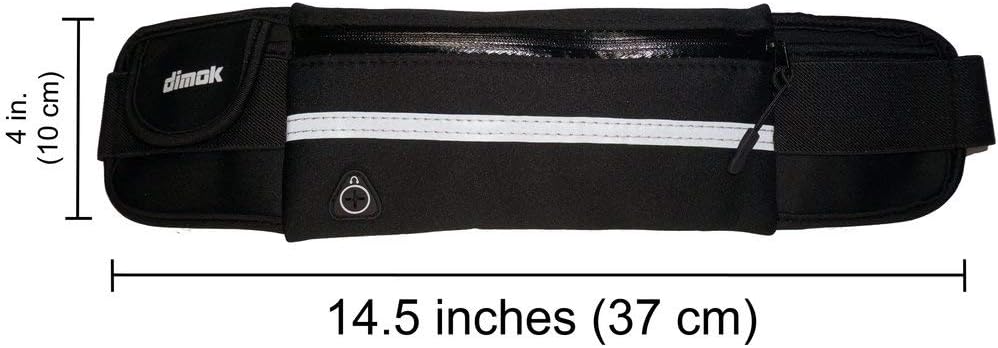 Running Belt Waist Pack - Water Resistant Runners Belt Fanny Pack for Hiking Fitness – Adjustable Running Pouch for Phones iPhone Android
