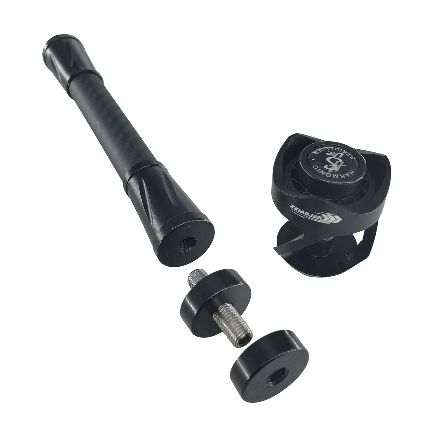 Bow Stabilizer, Archery Bow Stabilizer for Compound Bow Carbon Balance Bar Absorber with Weights and Damping System to Reduce Vibrations Sound Absorption for Bow Hunting Shooting. (Stabilizers-LX-8")