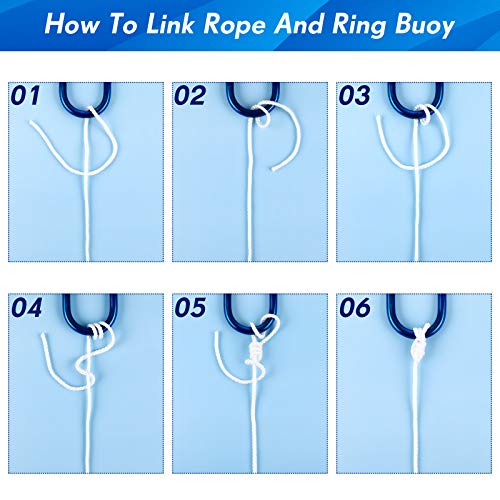 Floating Life Ring Rope – 15m White Pool & Water Safety Rope