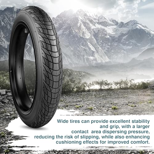 20 Inch Electric Bike Tire 20x3.0 Fat Tire for Snow, MTB, Tricycle - 2 Pack, No Tube