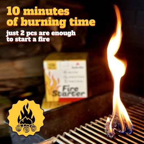 70pcs Fire Starter ? Pine Wool & Natural Wax for Quick, Eco-Friendly Ignition of Grills, Fireplaces, Fire Pits & BBQs