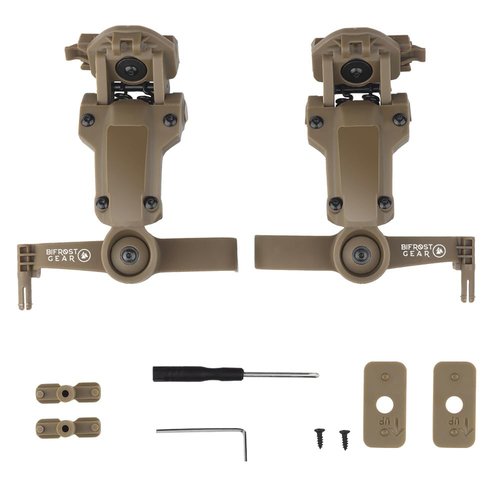 Bifrost Gear COM-RAC Gen 4 Tactical Helmet Rail Adapter Compatible with Comtac Headset (Black)
