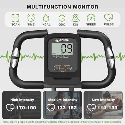 Exercise Bike, 5 in 1 Foldable Stationary Bike for Seniors, 16-Level Adjustable Magentic Resistance, Indoor Workout Bike with 330LB Capacity, Comfortable Seat Backrest X-bike