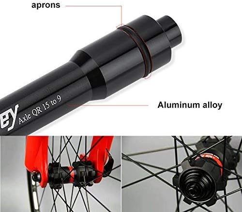 Alomejor Universal Axle Hub Adapter for Mountain Front Hubs Tube Shaft Quick Release Wheel Conversion Kit