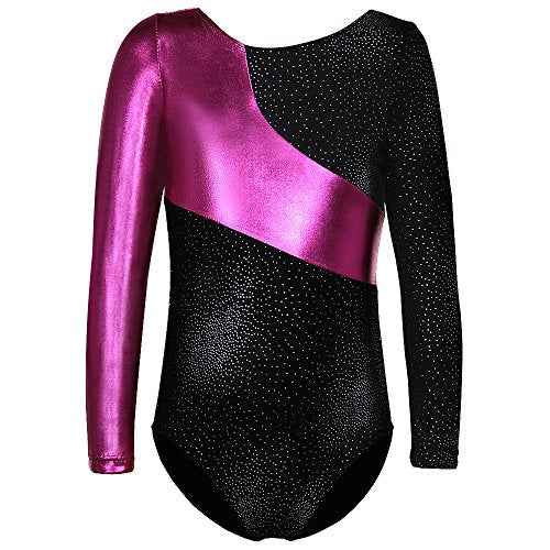 DAXIANG Long Sleeve Gymnastics Leotards for Girls Gymnastics Ballet Outfit Dance Leotard for Kids Girls Toddler 2-14 Years