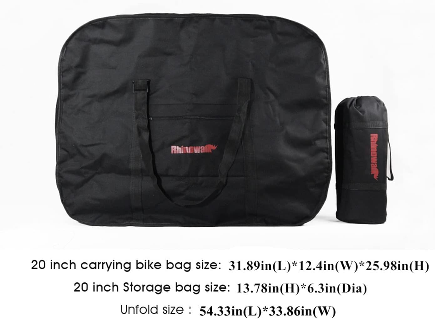 Folding Bike Bag 14 inch to 20 inch Bicycle Travel Carrier Case Box Carry Bag Pouch Bike Transport Case