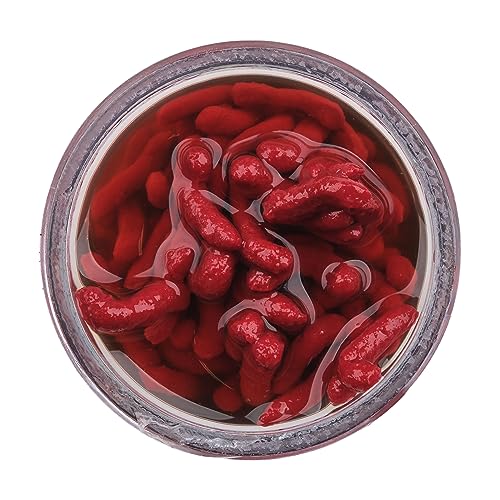 Berkley Gulp! Alive! Maggot Fishing Bait, Red Wiggler, Extreme Scent Dispersion, Great Replacement for Live Maggots, Ideal for Panfish, Trout, and More