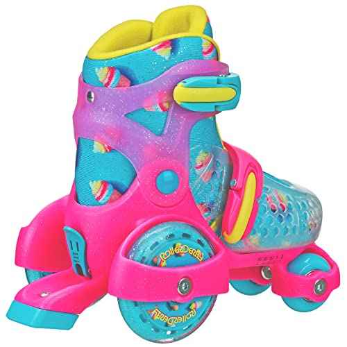 Fun Roll Beginner Roller Skates by Roller Derby, Adjustable Sizing, Skates for Kids, Toddlers, Boys, Girls