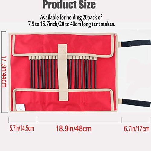 TINTON LIFE® Heavy Duty Tent Nail and Hammer Storage Bag Oxford Stakes Pegs Pouch Holder Case - Tent Pegs Not Included