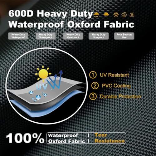 55-Inch Waterproof Kids Trampoline Cover with 600D Thick Fabric - Black, Variation of THIS listing