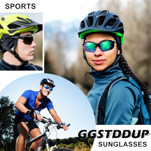 4 PACK Polarized Sport Sunglasses for Women Men UV Protection,Running Cycling Fishing Sunglasses Outdoor