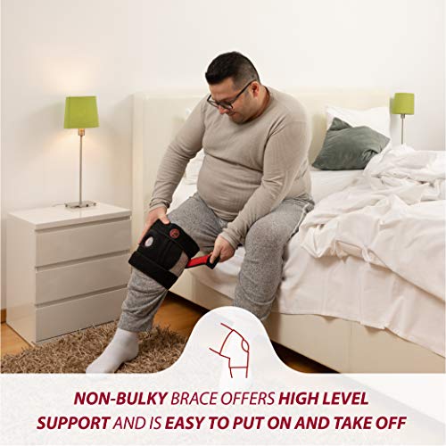 Plus Size Knee Support Brace 4XL/5XL/6XL Black Adjustable Meniscus & Arthritis