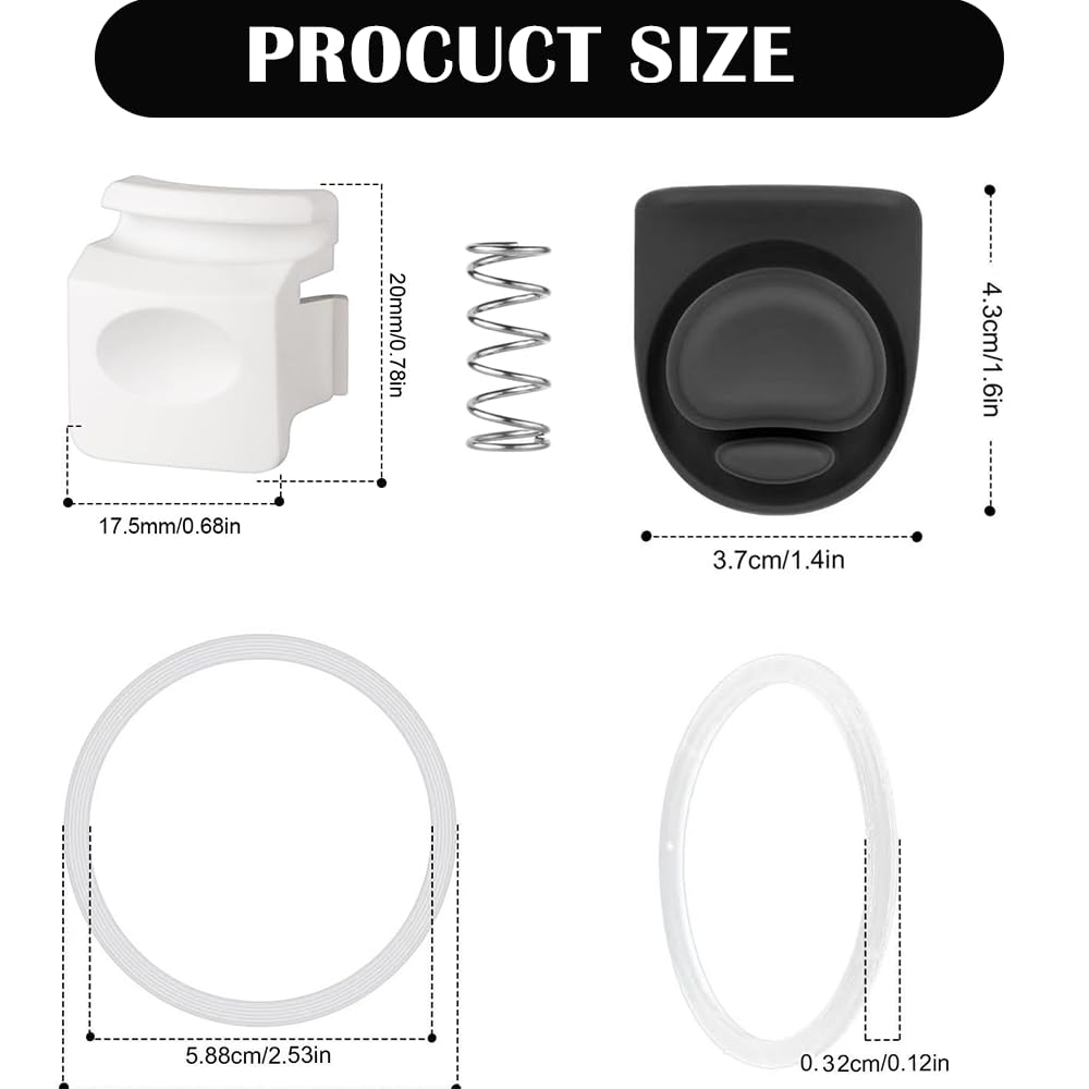 Agamino Replacement Lid Set for Owala Freesip, Water Bottle Top Cap with Replacement Button & Stopper Water Bottle Seal Ring Compatible with Owala Cup 16oz 24oz 32oz 40oz, Accessory for Owala FreeSip