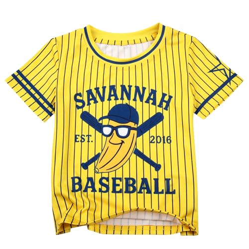 Kids Baseball Shirt Toddler Boys Girls Short Sleeve Sport Tee for Team Fans