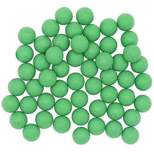 Reusable 0.68 Caliber Paintballs - 100 New Re-Usable Rubber Training Elastic Balls Paint Balls