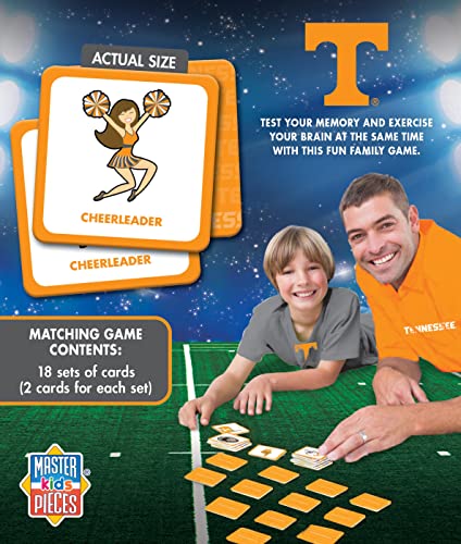 Matching Game for NCAA Fans - Tennessee Volunteers Team Color - Ages 3+