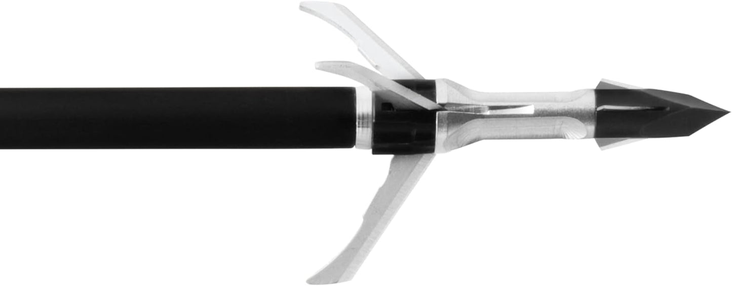 GRIM REAPER 1903 Razortip Expandable Broadhead 100gr, 1-3/8" Cut, 3-Blade Design – Durable Razorcut Broadheads for Big Game Hunting