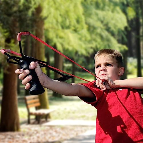 Heavy Duty Rubber Slingshot Replacement Bands 12 Pack for Hunting & Outdoor Shooting