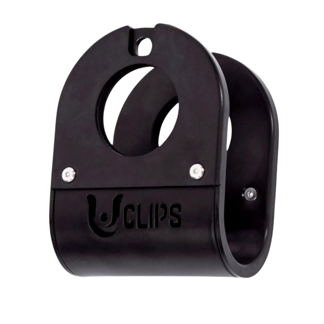 Home Gym U Clip - Bar to Landmine Adapter, Belt Squat and T-bar Row Attachment, Dip Belt Hook, Dumbbell to Barbell Converter, Versatile Fitness Accessory (Olympic)