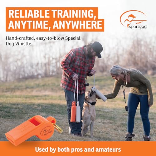 SportDOG Roy Gonia Special Whistle - Orange with Pea for Dog Training