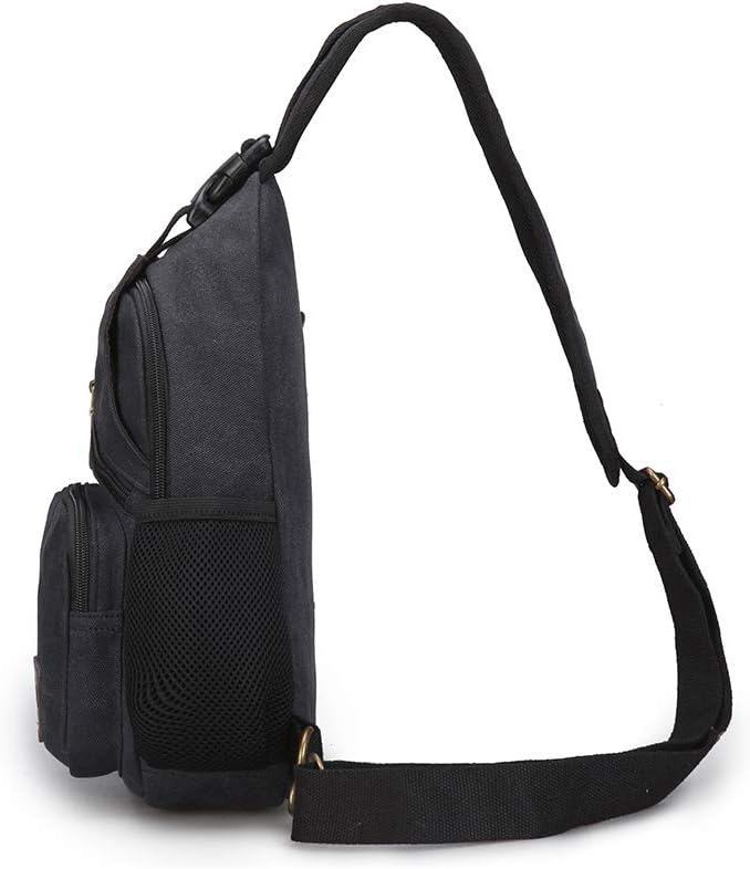 Sling Bag Pack Canvas Shoulder Sling Backpack Small Crossbody Chest Bag for ipad mini