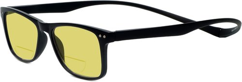 Magz Astoria Classic Square Magnetic Polarized BiFocal Sunglasses Men/Women Rear Connecting Frame Reading Sunglass Readers