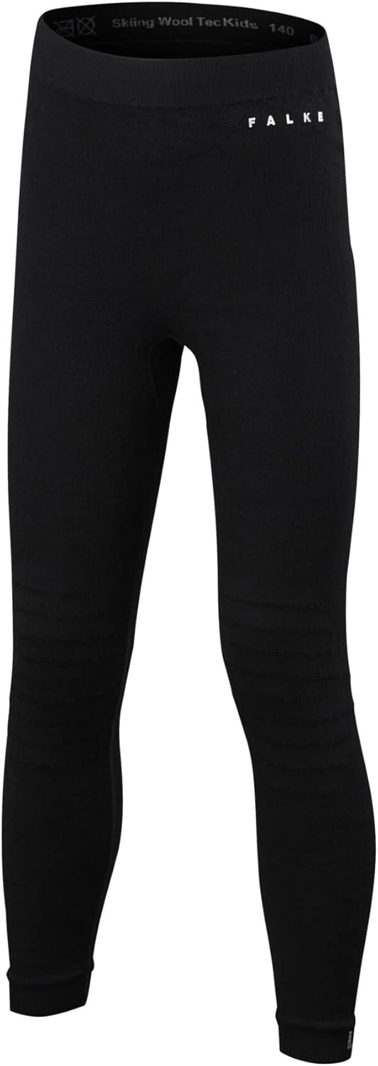 FALKE Unisex Kids Wool Tech. Long Base Layer Bottom, 1 Pair