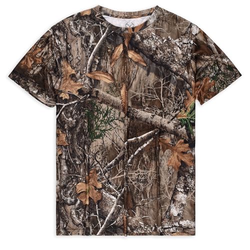 Realtree Camo Unisex Poly T-Shirt - Realtree Edge Polyester, XX-Large