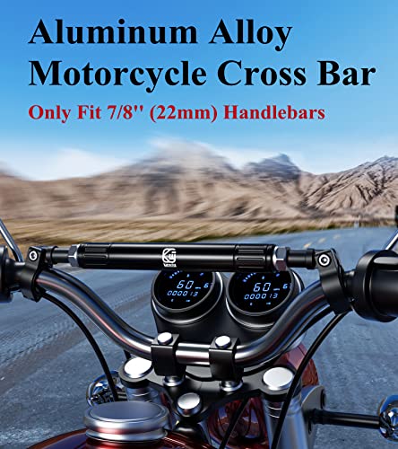 Aluminum Alloy Cross Bar Balance Bar for Motorcycle Handlebar Reinforcement Adjustable Length