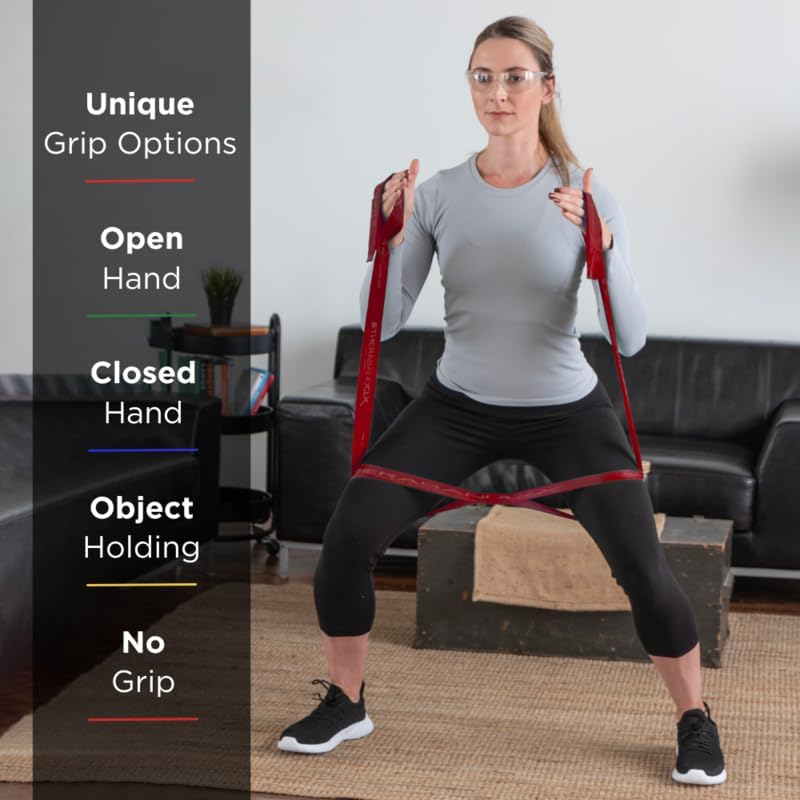THERABAND CLX Resistance Band with Loops - Versatile Workout Tool for Strength Training