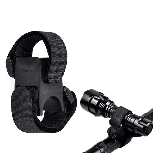 BEIDUOYANG Bike Accessories, Multi-Purpose Strap Band Flashlight LED Tourch Mount Holder Lock Clamp