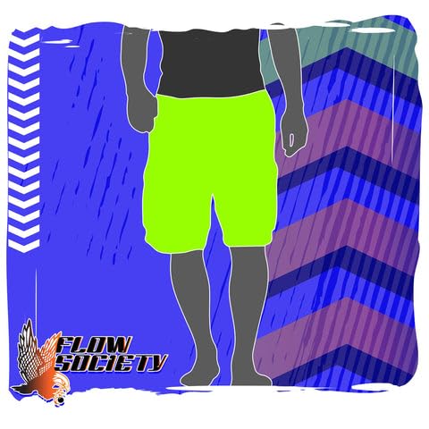 Flow Society Shamrock Flow Boys Lacrosse Shorts | Boys LAX Shorts | Lacrosse Shorts for Boys | Kids Athletic Shorts for Boys Black