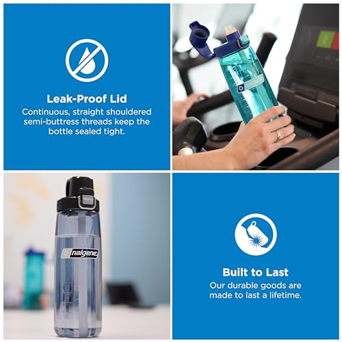 Nalgene 24 oz FreshFlow Straw Water Bottle - Blue Aqua