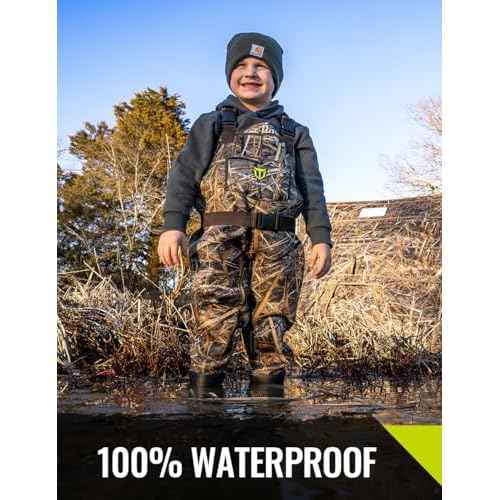 TIDEWE Chest Waders for Toddler & Children, Neoprene Waterproof Insulated Hunting & Fishing Youth Waders for Boy and Girl