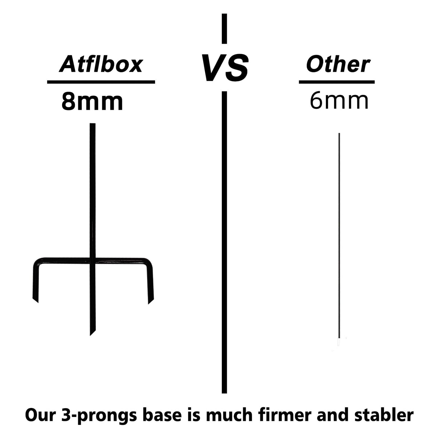 Atflbox Clay Pigeons Holder Pro, Sporting Clays Accessories, Pack of 3 Units Clay Skeet Target Hanger for Shooting Outdoors