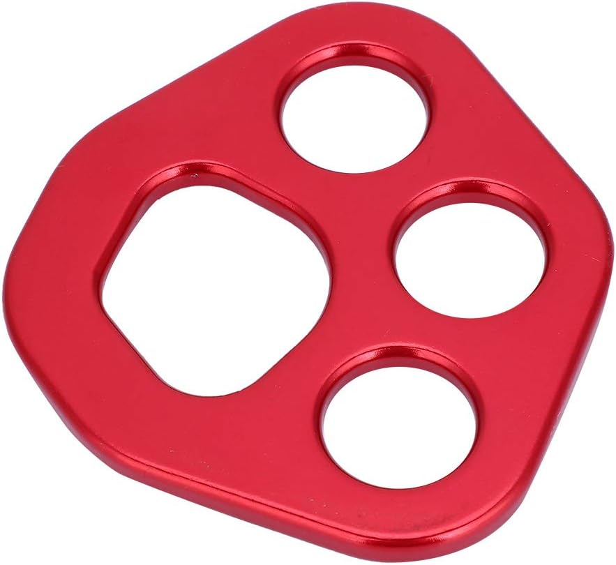 VGEBY Rigging Plate, Aviation Aluminum 4 Holes Descender Plate Climbing Bolt Rigging Plate