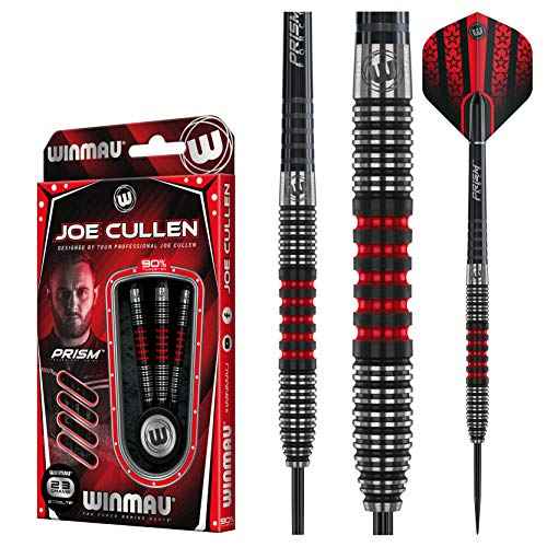 Winmau Joe Cullen Signature Edition 90% Tungsten Darts Set with Flights and Stems (Shafts)