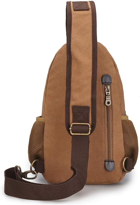 Sling Bag Pack Canvas Shoulder Sling Backpack Small Crossbody Chest Bag for ipad mini
