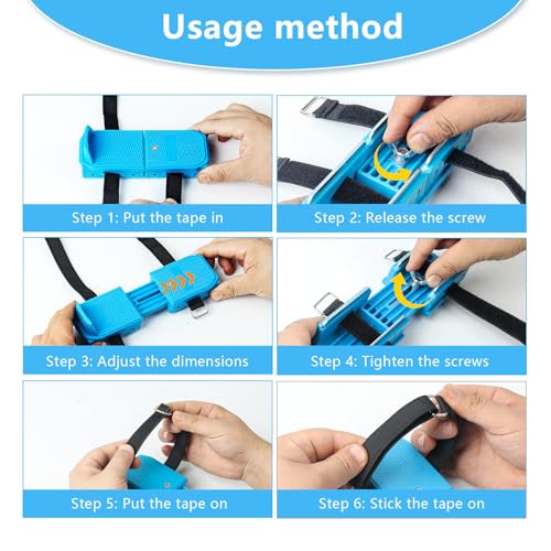 Toddler Ice Skates, Kids Adjustable Double Runner Ice Skates with Hook and Loop Fastener Straps, Blue Double Blade Ice Skates for Winter Toddler Training Shoes Beginner