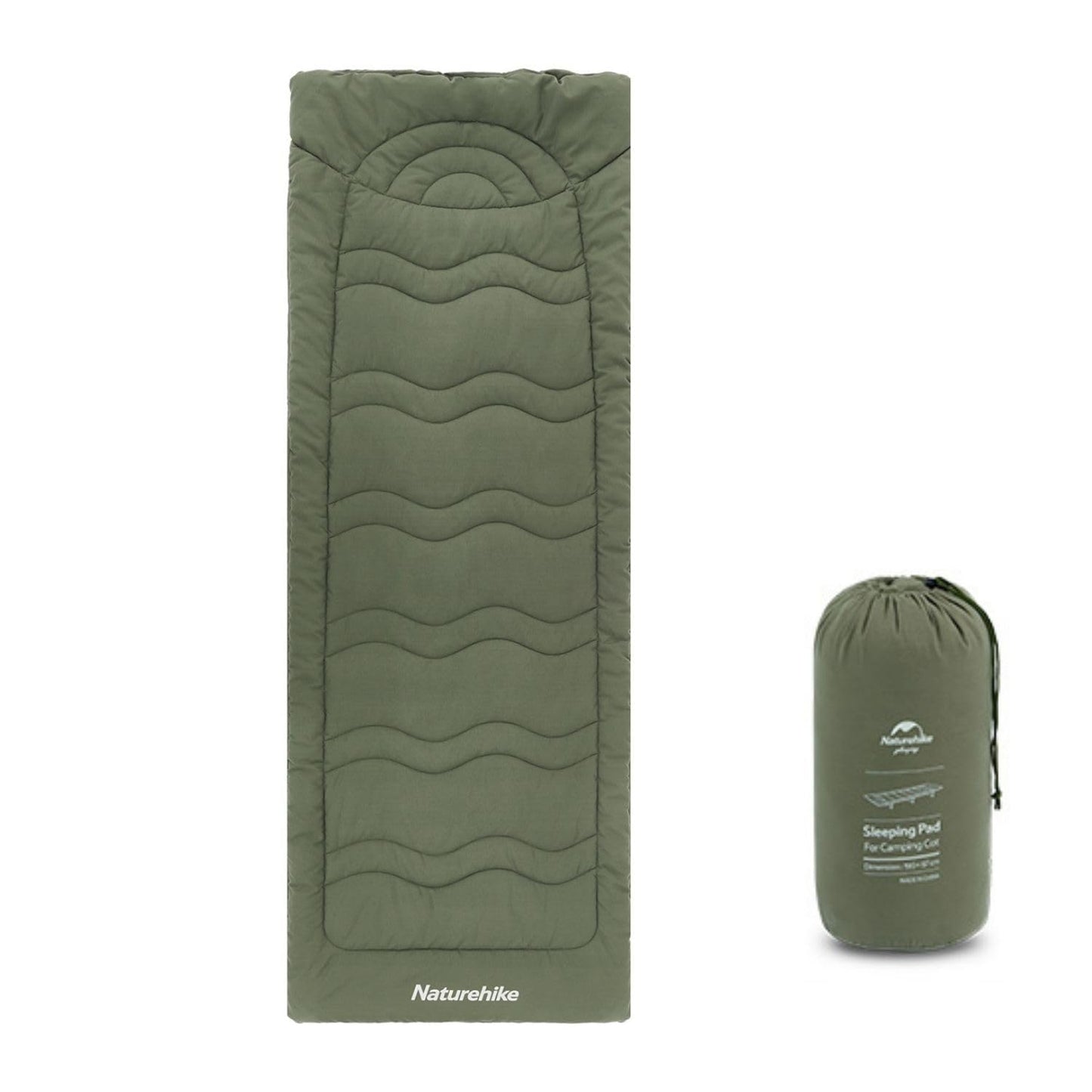 Naturehike Cot Mattress Pad, Sleeping Cot Pads, Comfortable Lightweight Cot Mat, Cotton Soft Warm Thick Camping Cot Pad, for Outdoor & Hiking, Snap Fasteners on The Bottom, with Storage Bag