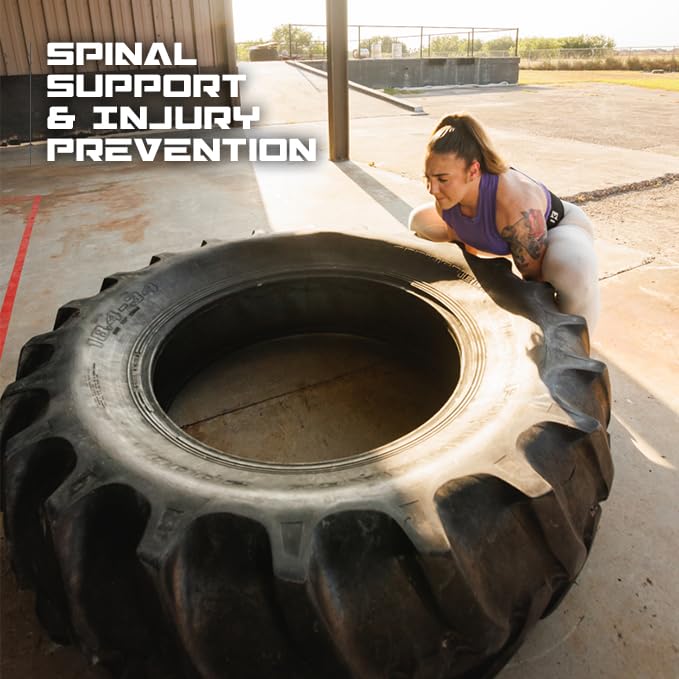 IronKnox Premium Weight Lifting Belt, 4 Inch Weight Belt for Men and Women with Self Locking Metal Buckle for Maximum Support, Weightlifting Belt for Squat or Deadlift, Durable Gym Belt for Men (Black, Large)