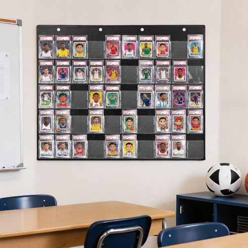 50-Pocket Hanging Card Display Bag for Sports & Graded Cards