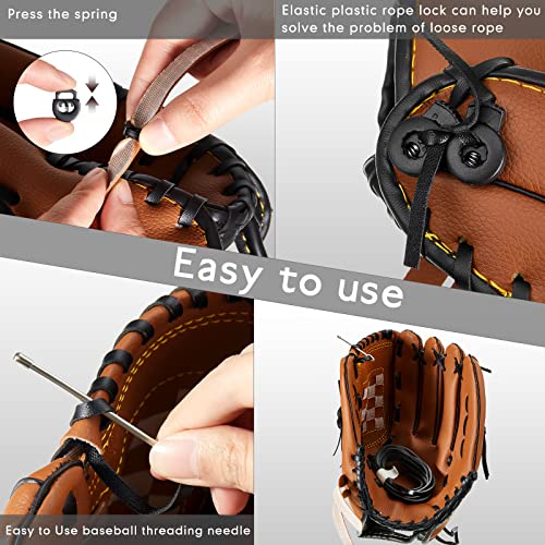 Glove Relacing Kit for Baseball Softball Mitt Black - Complete Repair Set