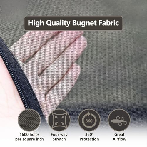 Onewind Camping Mosquito Net for Cot Shelter Bug Screen Black without Floor