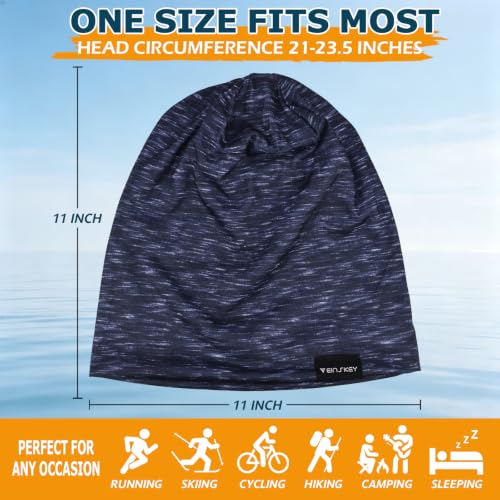Multicolor 4-Pack Cotton Slouchy Beanie Hat for Men Women - UV Protection & Breathable Summer Headwear
